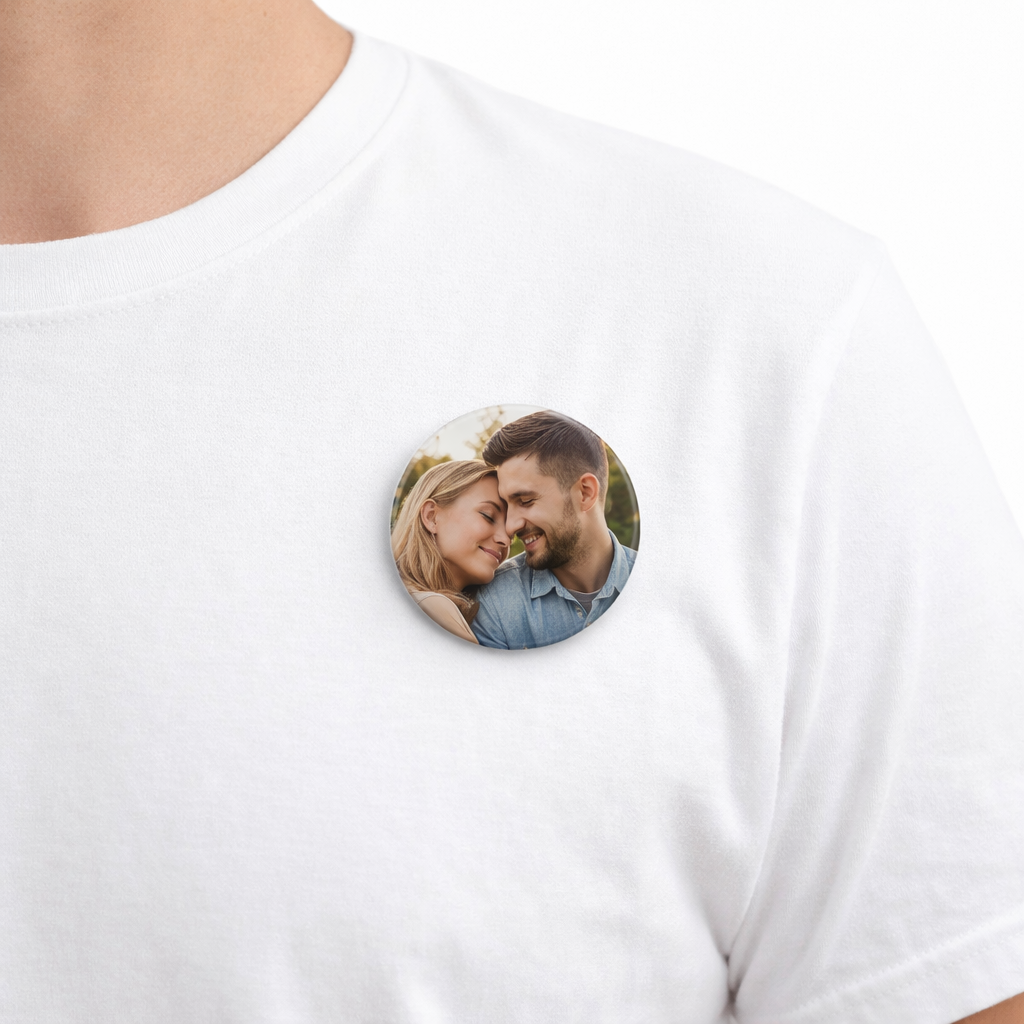 Personlig badge med dit minde