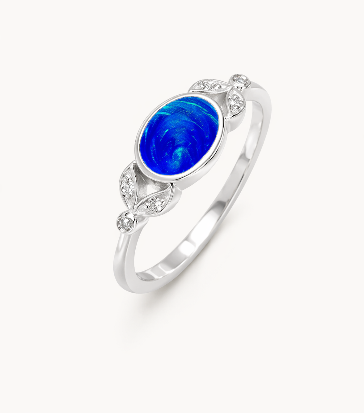 Indrammet oval